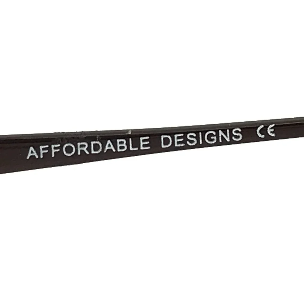 Affordable Design Eyeglasses Frames CYD BROWN Cat Eye Wire Rim 56-17-140